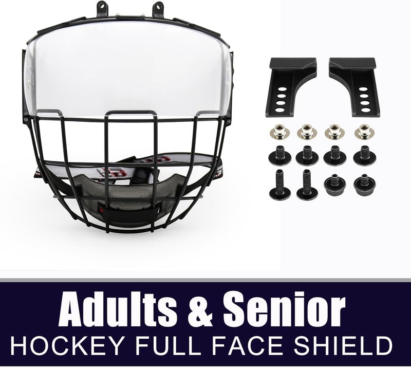 GY Hockey Helmet Cage & Face Shield Protector Combo - Image 4